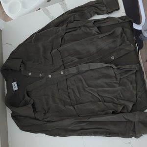 Olive green maternity top